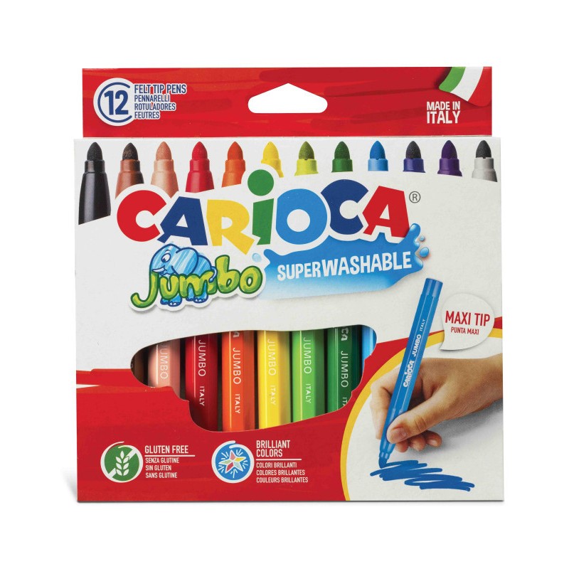 12 Rotuladores Carioca Jumbo