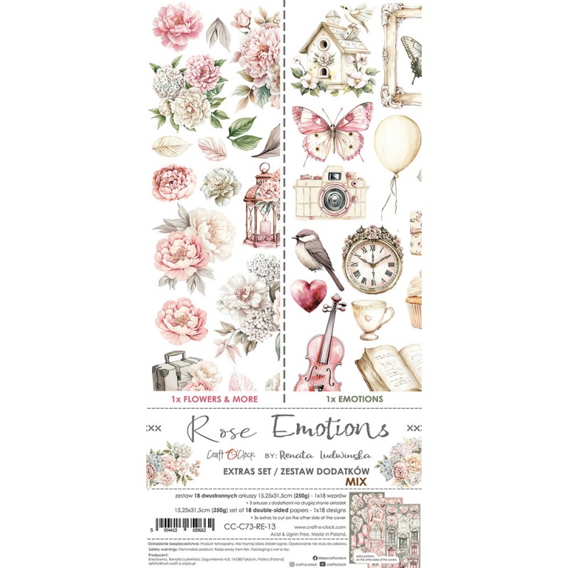 Rose Emotions Extras to Cut Mix Set Rose Emotions Extras to Cut Mix Set