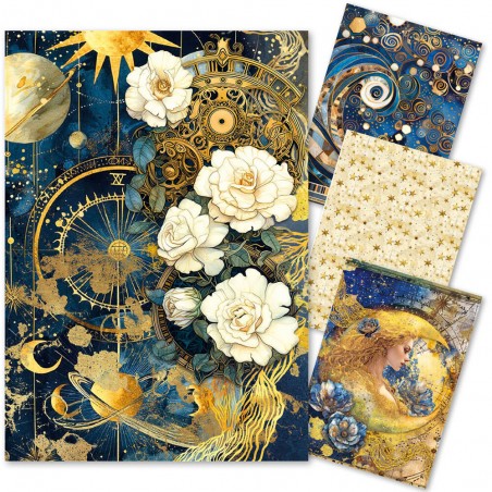 Set 4 Papel Arroz Celestial