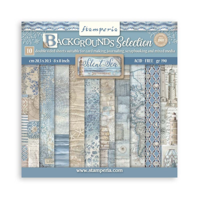 Silent Sea Paper Pack 20X20 backgrounds Silent Sea Paper Pack 20X20 backgrounds