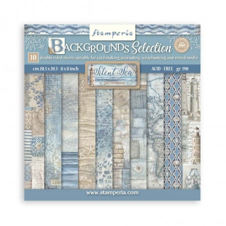 Silent Sea Paper Pack 20X20 backgrounds