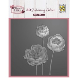 3D Embossing Folder - Flowers