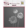 3D Embossing Folder - Flowers