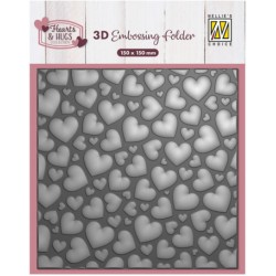 3D Embossing Folder - Pop Up Hearts