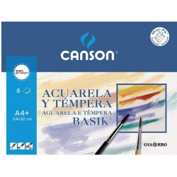 6 láminas papel Canson...