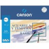 6 láminas papel Canson Basik Acuarela