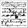 TEMPLATES 12X12 - CURSIVE ALPHA