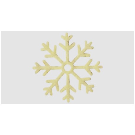 6 Copos de Nieve (blanco)