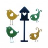 Motivos de fieltros Pajaros
