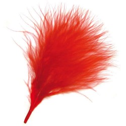 Plumas Marabú - Rojo