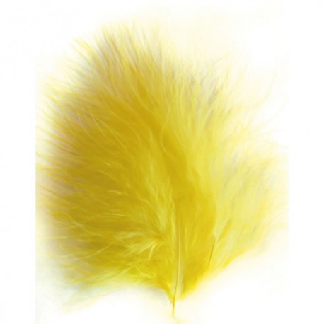 Plumas Marabú - Amarillo