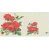 Servilleta decorativa para decoupage realizada en celulosa de tres capas. Modelo: rosas rojas