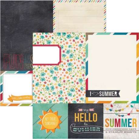 I Heart Summer - 4X4 Quote 6x8 photo mats