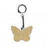 Llavero madera para decorar en forma de mariposas