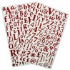 Glitter Sticker Alfa - Rojo