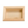 Ventana de madera rectangular