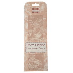 Papel decorado para la técnica del decoupage Deco Maché first Edition Pink Roses