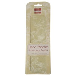 Papel decorado para la técnica del decoupage Deco Maché first Edition Sage roses