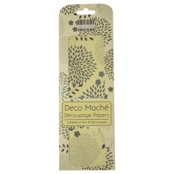 Papel decorado para la técnica del decoupage Deco Maché first Edition Floral spray