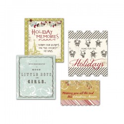 Merry Little Christmas Cardstock Title Pieces