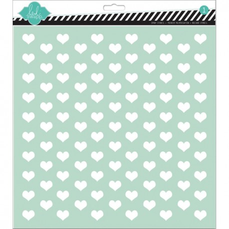 Template 12X12 -Tiny Hearts