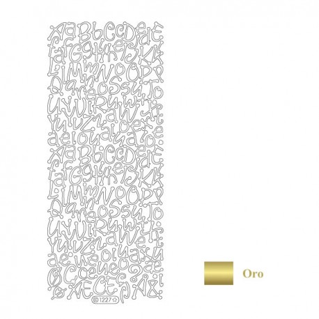 Peel Off - Alfabeto oro