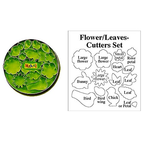 cortador set - Hojas y flores