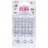 Self-stick gems