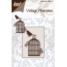 Troquel Vintage Flourishes Jaula y Pájaro