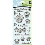 Clear Stamps 4X8 - Birthday Cupcake