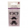 Sello acrílico Gafas y Bigotes