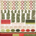 Christmas Carol Cardstock Numbers Stickers