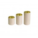 Set Candeleros de Madera