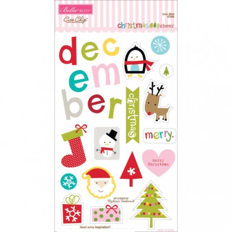 Christmas Cheer Chipboard - Icons