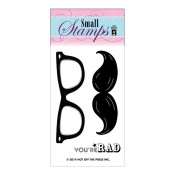 Mustache and Glasses Clear Stamp