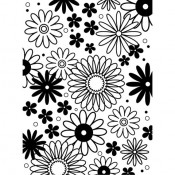 Embossing Folder - Flower Frenzy Background