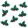 Glitter Holly embellishment