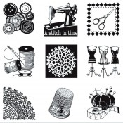 Inchie Clear Stamps -Stich in