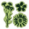 Meadow flowers - Cling mini Stamp