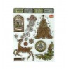 Sellos acrílicos Christmas Steampunk tree