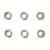 65 Ojales redondos 3/16” Plata