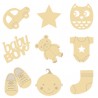 Mini siluetas de madera Baby boy