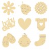 Mini siluetas de madera Baby Girl