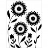 Embossing folder Darice - Floral Trio