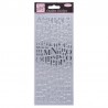 Peel Off Alfabeto Serif Plata