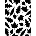 Embossing folder - Leaves Assorted pattern