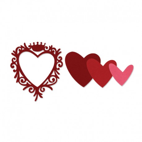 Framelits Die Set  - Frame, Heart with Crown