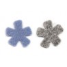 14 flores fieltro Gris Lavanda