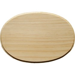 Placa de madera Ovalo