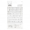 Set Sellos acrilicos Alpha and Numbers